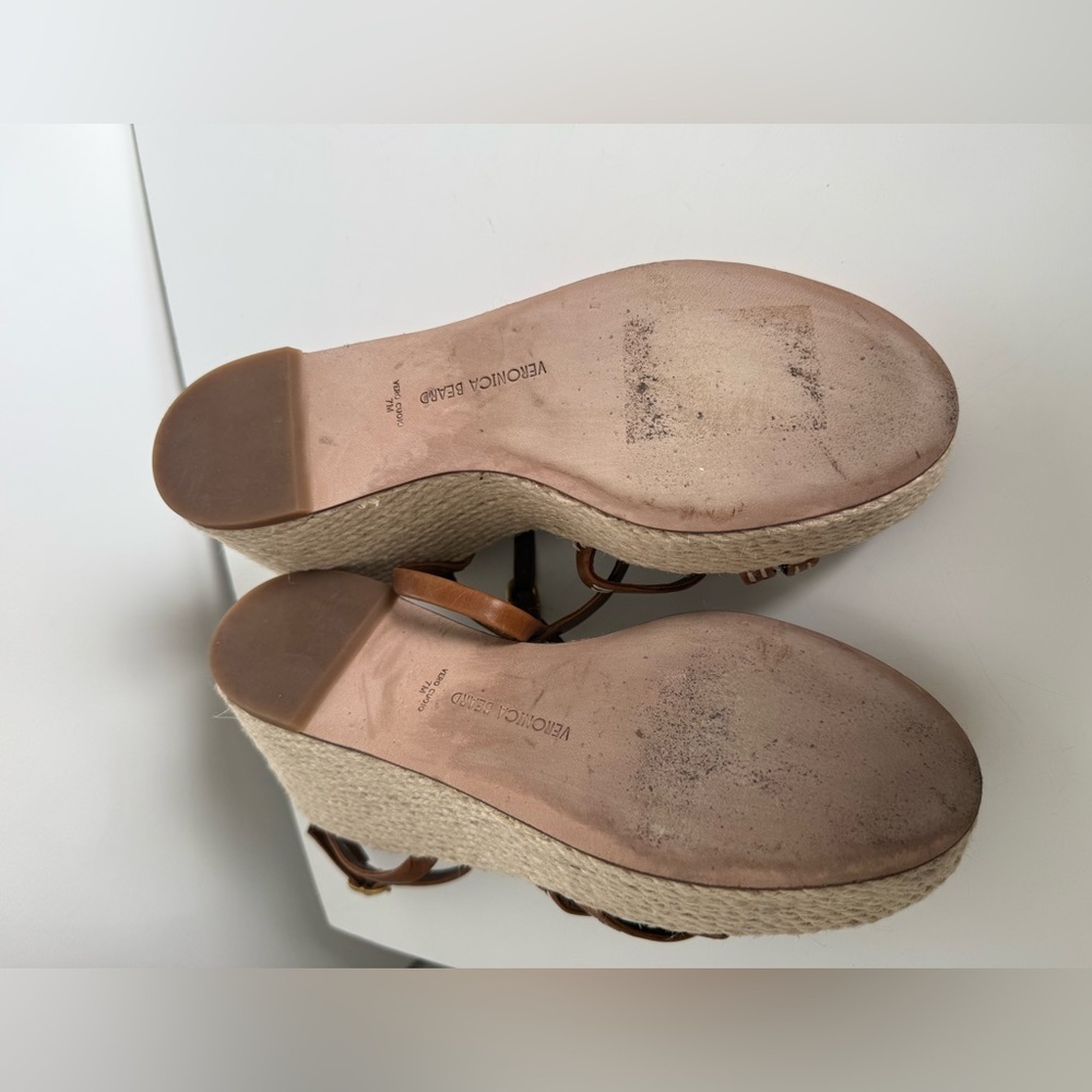 NWOT Veronica Beard Women's Philene Espadrille Wedge Sandals size 7 - Picture 8 of 8